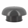 Chapeau De Ventilation Rond Nicoll - Diamètre 259 Mm - Sortie 160 Mm - Sans Moustiquaire - PVC Anti-UV - Gris Anthracite