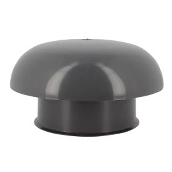 Chapeau De Ventilation Rond Nicoll - Diamètre 259 Mm - Sortie 160 Mm - Sans Moustiquaire - PVC Anti-UV - Gris Anthracite 1 Chapeau De Ventilation Rond Nicoll - Diamètre 259 Mm - Sortie 160 Mm - Sans Moustiquaire - PVC Anti-UV - Gris Anthracite