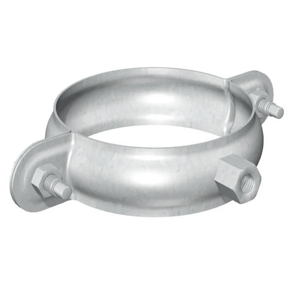 Collier Rond Avec Embase Taraudée Pour Tuyaux De Descente - Acier Galvanisé - Diamètre 100 M 1 Collier Rond Avec Embase Taraudée Pour Tuyaux De Descente - Acier Galvanisé - Diamètre 100 M