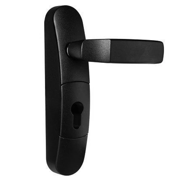 Béquille à Cylindre Pour Porte Extérieure Compatible Fermeture Anti-panique Fluid - Couleur Noir 1 Béquille à Cylindre Pour Porte Extérieure Compatible Fermeture Anti-panique Fluid - Couleur Noir