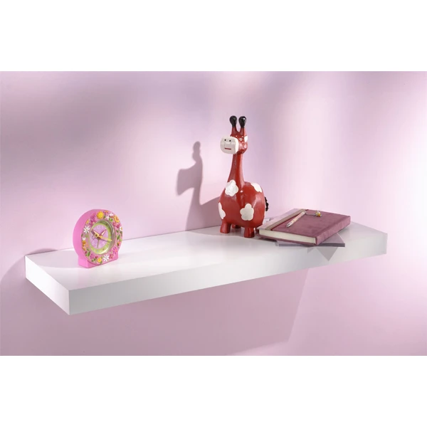 Mottez Tablette Murale épaisse En Hêtre Laqué Blanc - 80 X 25 Cm 2 Mottez Tablette Murale épaisse En Hêtre Laqué Blanc - 80 X 25 Cm – Image 2