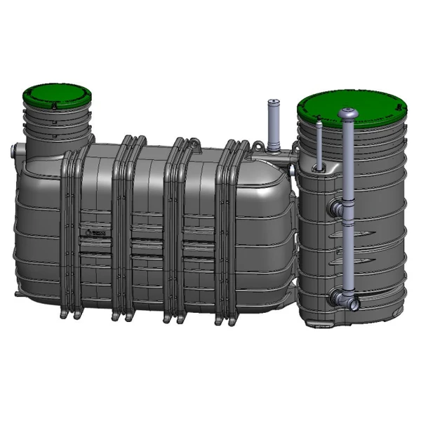 Fosse Toutes Eaux - Monoblock-3-5 V3 Biorock - Avec Poste De Relevage - Capacité 5 E.H - 3000L 1 Fosse Toutes Eaux - Monoblock-3-5 V3 Biorock - Avec Poste De Relevage - Capacité 5 E.H - 3000L