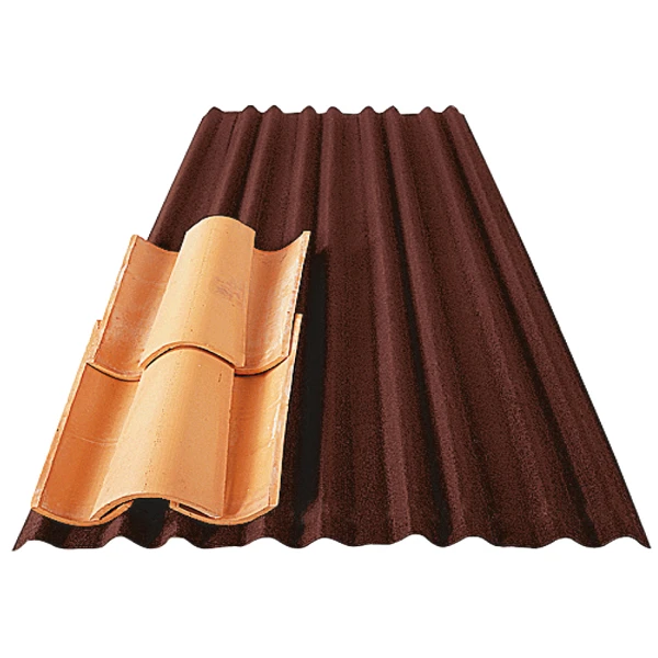 Plaque De Sous-toiture Pour Tuiles Canal - Flexoutuile Profil T235 - Rouge - 2 M X 1,05 M 1 Plaque De Sous-toiture Pour Tuiles Canal - Flexoutuile Profil T235 - Rouge - 2 M X 1,05 M