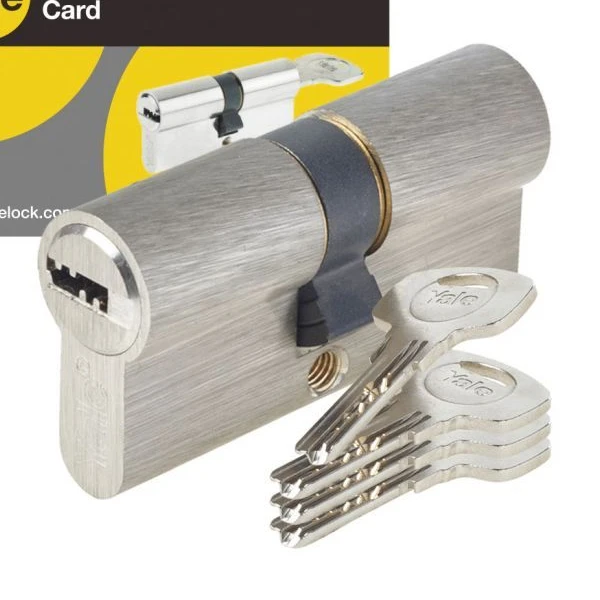 Cylindre Débrayable Yale YC1000+ Nickelé - 4 Clés - 40 X 50 Mm 2 Cylindre Débrayable Yale YC1000+ Nickelé - 4 Clés - 40 X 50 Mm – Image 2