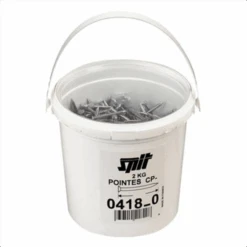 Pointe Béton à Tête Plate Spit CP En Acier Galvanisé - Longueur 60 Mm -Meilleur Outillage Magasin 144391 180456 1