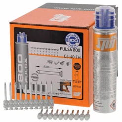 Clous Tampon SPIT C6 40 Mm + Recharge Gaz Cloueur P800 - Boîte De 500 -Meilleur Outillage Magasin 155776