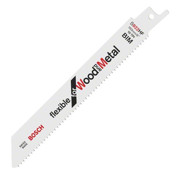 Lame Scie Sabre Bosch S 922 HF 150x19x0,9mm Lot De 5 3 Lame Scie Sabre Bosch S 922 HF 150x19x0,9mm Lot De 5 – Image 3