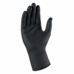 Gant à Usage Unique Nitrile Noir Non Poudré Taille 9 - Boîte De 100
