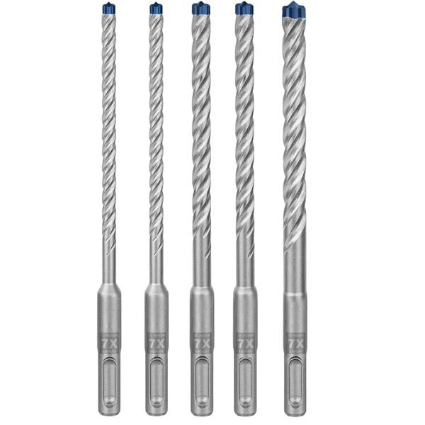 Bosch Coffret De 5 Forets Béton Armé Expert SDS Plus-7X - 6 à 10 Mm 2 Bosch Coffret De 5 Forets Béton Armé Expert SDS Plus-7X - 6 à 10 Mm – Image 2