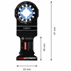 Lame Acier Et Inox - Expert MetalMax AIZ 32 AIT Bosch - 32 X 40 Mm -Meilleur Outillage Magasin 2 127