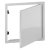 Trappe De Visite Avec Fermeture à Ressort - Tôle D'acier Galvanisé - Int. 300x300 - Blanc RAL 9016