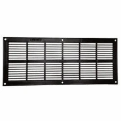 Grille De Ventilation Rectangulaire Extra-plate - à Visser Ou à Coller - Marron - 120 X 297 Mm