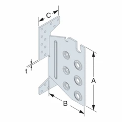 Étrier à Encoche Et âme Intérieure TU20 - Assemblages Invisibles Des Charpentes Bois - 134 X 104.5 X 60 Mm -Meilleur Outillage Magasin 2 23