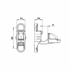Arrêt De Volet Battant Automatique Anti-UV 6/36 - Blanc Torbel 3094T19