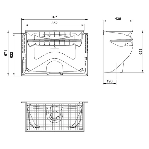 Aco Cour Anglaise 800 X 600 X 400 Mm Avec Grille Caillebotis Maille 30 X 30 Mm - Accessible Piéton - Kit De Montage 3 Aco Cour Anglaise 800 X 600 X 400 Mm Avec Grille Caillebotis Maille 30 X 30 Mm - Accessible Piéton - Kit De Montage – Image 3