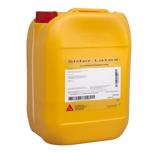 Sika Résine à Mélanger à L'eau De Gâchage Des Mortiers Et Béton - Sider Latex - Bidon De 20 LTR 1 Sika Résine à Mélanger à L'eau De Gâchage Des Mortiers Et Béton - Sider Latex - Bidon De 20 LTR