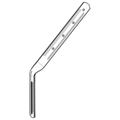 Queue Emboutie Acier Pré-galvanisé Feuillard 12/10ème Tige Chantournée - 250 Mm