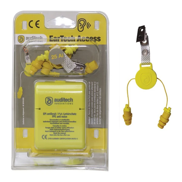 Kit Protection Auditive EarTech Access S-25 Ai - 75 à 100 DB - Jaune 1 Kit Protection Auditive EarTech Access S-25 Ai - 75 à 100 DB - Jaune