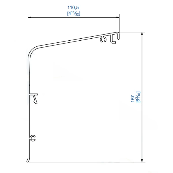 Bandeau De Finition Pour Volet Coulissant Double Voie - Mantion Win-Slide 11164/200 - Alu Brut - 2 M 2 Bandeau De Finition Pour Volet Coulissant Double Voie - Mantion Win-Slide 11164/200 - Alu Brut - 2 M – Image 2