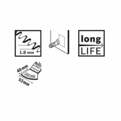 Lame Dual-Tec Starlock Bosch AYZ 53 BPB Largeur 53 Mm Profondeur 40 Mm -Meilleur Outillage Magasin 202