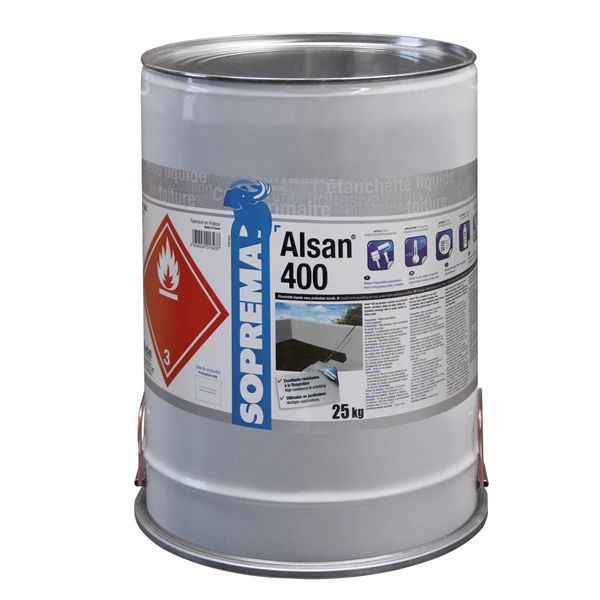 Étanchéité Liquide Sous Protection Lourde - ALSAN 400 Soprema - Seau De 25 KG 1 Étanchéité Liquide Sous Protection Lourde - ALSAN 400 Soprema - Seau De 25 KG