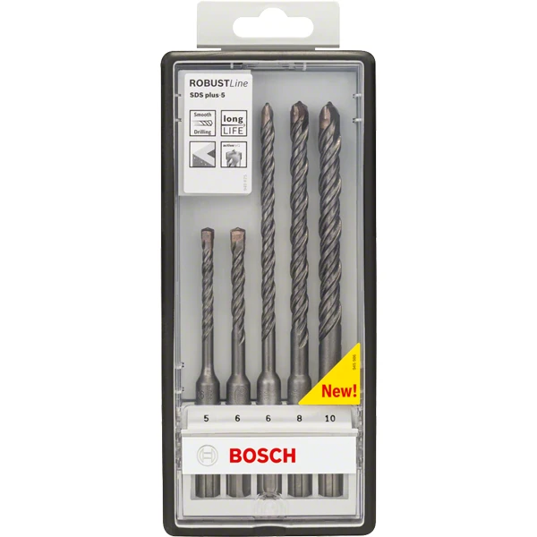 Coffret De 5 Forets Béton SDS-Plus S4L Robust Line Bosch 2607019927 2 Coffret De 5 Forets Béton SDS-Plus S4L Robust Line Bosch 2607019927 – Image 2