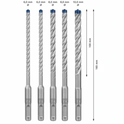 Bosch Coffret De 5 Forets Béton Armé Expert SDS Plus-7X - 6 à 10 Mm 9 Bosch Coffret De 5 Forets Béton Armé Expert SDS Plus-7X - 6 à 10 Mm -Meilleur Outillage Magasin 3 67