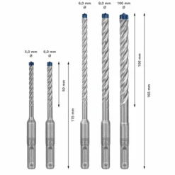Bosch Coffret De 5 Forets Béton Expert SDS Plus-7X - De 5 à 10 Mm -Meilleur Outillage Magasin 3 68