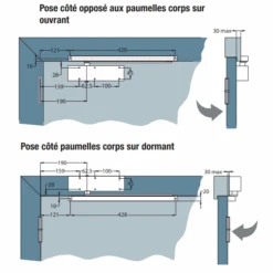 Ferme-porte Groom 3400 Avec Bras Anti-vandalisme Finition Argent