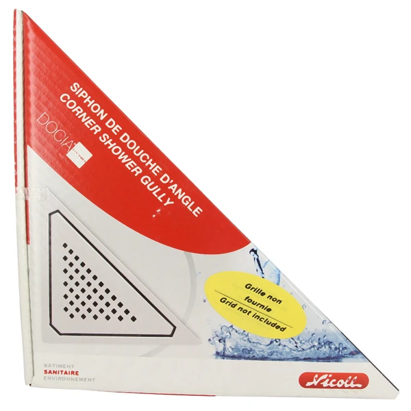 Caniveau D'angle Docia Pour Sol De Douche Carrelé - Sans Grille - 349.5 X 255 Mm - ø Sortie : 40 Mm 2 Caniveau D'angle Docia Pour Sol De Douche Carrelé - Sans Grille - 349.5 X 255 Mm - ø Sortie : 40 Mm – Image 2