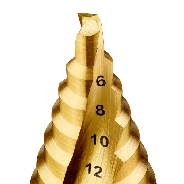 Foret étagé Auto-centrant Titanium Dewalt DT90246-QZ - 4 à 22 Mm 2 Foret étagé Auto-centrant Titanium Dewalt DT90246-QZ - 4 à 22 Mm – Image 2