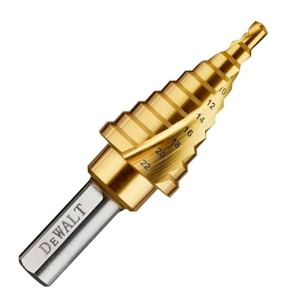 Foret étagé Auto-centrant Titanium Dewalt DT90246-QZ - 4 à 22 Mm 4 Foret étagé Auto-centrant Titanium Dewalt DT90246-QZ - 4 à 22 Mm – Image 4