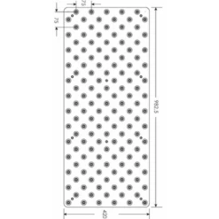 Dalle Podotactile Dalinox En Inox Brossé 304 928 X 420 X 7 Mm : Romus 7 Dalle Podotactile Dalinox En Inox Brossé 304 928 X 420 X 7 Mm : Romus -Meilleur Outillage Magasin 4214 4