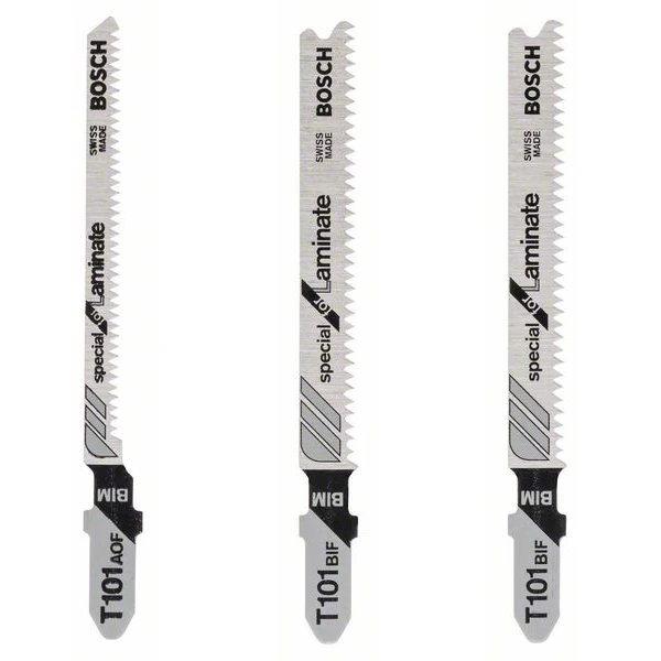 Lames De Scie Sauteuse En T Bosch Lamine 2 X T 101 BIF Et 1 X T 101 AOF 3 Lames De Scie Sauteuse En T Bosch Lamine 2 X T 101 BIF Et 1 X T 101 AOF – Image 3