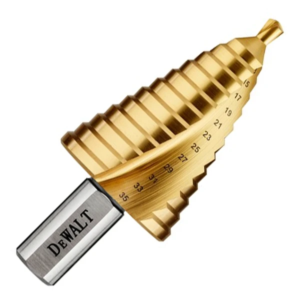 Foret étagé Auto-centrant Titanium Dewalt DT90247-QZ - 5 à 35 Mm 1 Foret étagé Auto-centrant Titanium Dewalt DT90247-QZ - 5 à 35 Mm