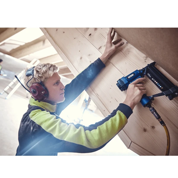 Agrafeuse Cloueuse Pneumatique - Pro PBS 151 Rapid - En Coffret Avec 200 Agrafes Et 200 Clous 5000103 5 Agrafeuse Cloueuse Pneumatique - Pro PBS 151 Rapid - En Coffret Avec 200 Agrafes Et 200 Clous 5000103 – Image 5