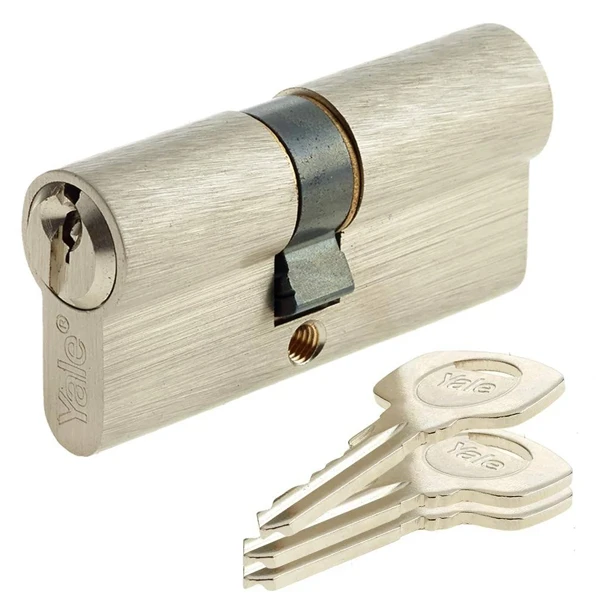 Cylindre Européen Yale YC500+ Nickelé - 3 Clés - 30 X 30 Mm 1 Cylindre Européen Yale YC500+ Nickelé - 3 Clés - 30 X 30 Mm