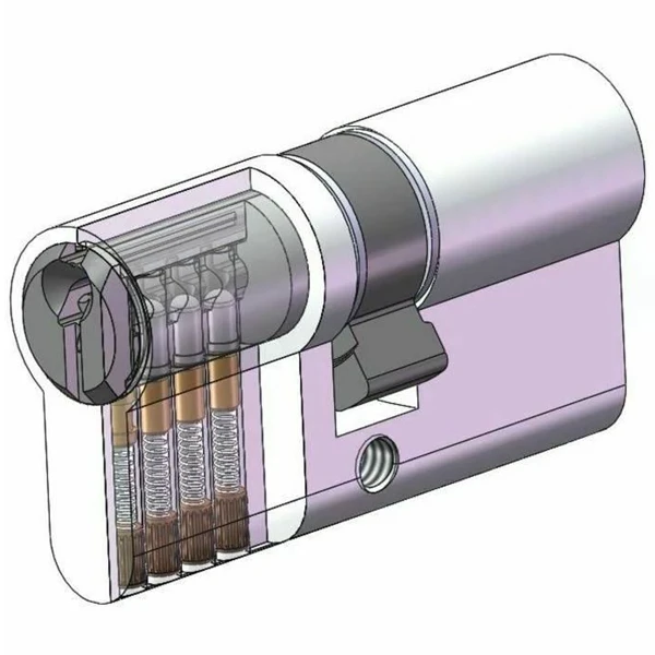 Cylindre Européen Yale YC500+ Nickelé - 3 Clés - 30 X 30 Mm 2 Cylindre Européen Yale YC500+ Nickelé - 3 Clés - 30 X 30 Mm – Image 2