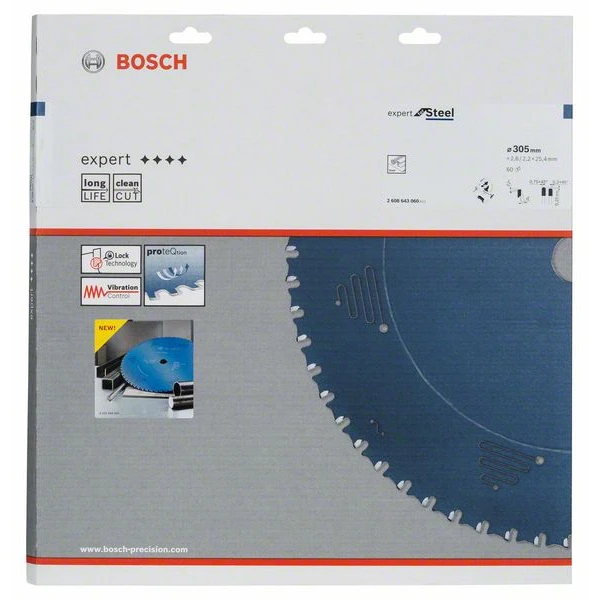 Lame De Scie Circulaire Bosch Expert For Steel 305x25,4x2,6 Mm 60 Dents 3 Lame De Scie Circulaire Bosch Expert For Steel 305x25,4x2,6 Mm 60 Dents – Image 3