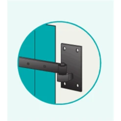 Gond Sur Plaque 40 X 120 Mm Diamètre 12 Mm Avec Trous Fraisés Noir Torbel 6120124 6 Gond Sur Plaque 40 X 120 Mm Diamètre 12 Mm Avec Trous Fraisés Noir Torbel 6120124 -Meilleur Outillage Magasin 6120124 2