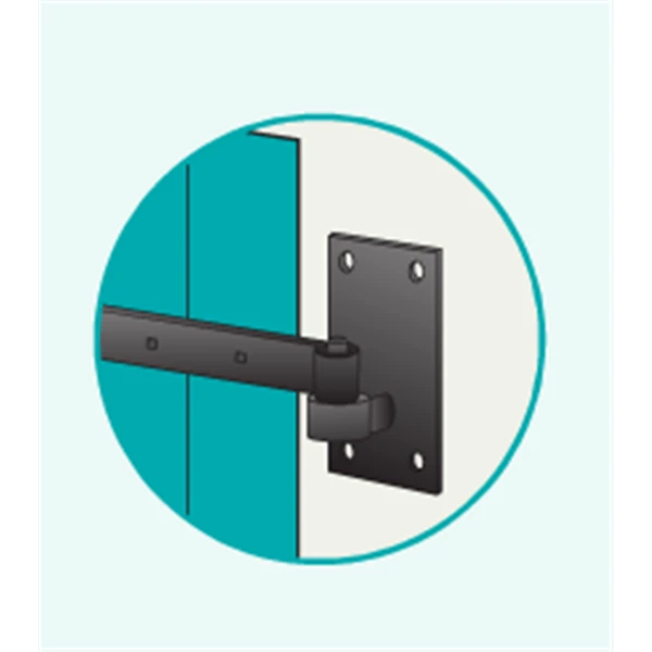 Gond Sur Plaque 40 X 120 Mm Diamètre 12 Mm Avec Trous Fraisés Noir Torbel 6120124 3 Gond Sur Plaque 40 X 120 Mm Diamètre 12 Mm Avec Trous Fraisés Noir Torbel 6120124 – Image 3