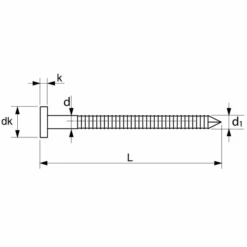 Pointe Tête Bombée Annelée Inox A2 Pot De 250g 2.3x45 Mm (160 Pointes Environ) Acton 627832.3X45CDT250G -Meilleur Outillage Magasin 627843