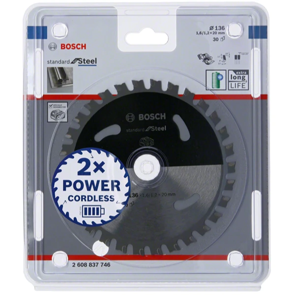 Lame Scie Circulaire Bosch For Steel Finition 136x20x1,6mm 30 Dents 3 Lame Scie Circulaire Bosch For Steel Finition 136x20x1,6mm 30 Dents – Image 3