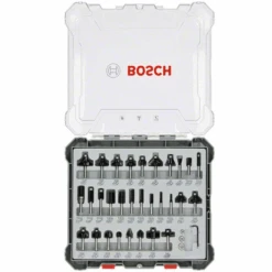 Fraise Mixte Bosch Queue De 8 Mm En Coffret Complet De 30 Outils