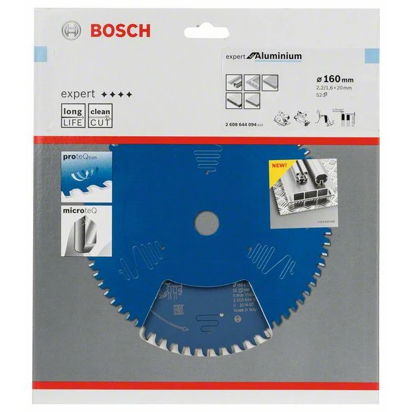 Lame De Scie Circulaire Bosch Aluminium 160 X 20 X 2,2 Mm 52 Dents 2 Lame De Scie Circulaire Bosch Aluminium 160 X 20 X 2,2 Mm 52 Dents – Image 2