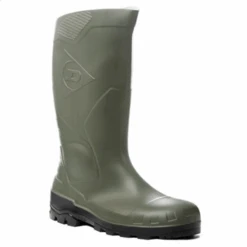 Bottes De Sécurité Et De Pluie - PVC - Dunlop Devon Safety - Vert Kaki - Taille 43