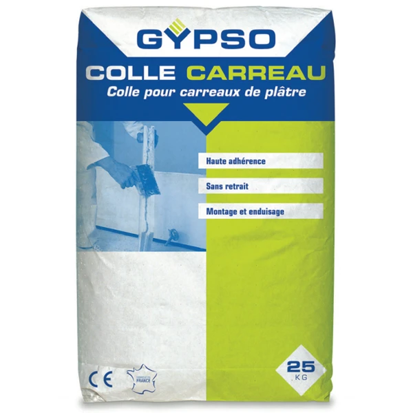 Colle Pour Carreaux De Plâtre Haute Adhérence - Gypso - Sac De 25 Kg 1 Colle Pour Carreaux De Plâtre Haute Adhérence - Gypso - Sac De 25 Kg