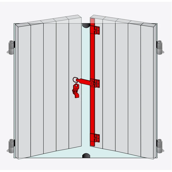 Accessoires D'espagnolette Plate Torbel Inox 316L Avec 4 Lacets 2 Accessoires D'espagnolette Plate Torbel Inox 316L Avec 4 Lacets – Image 2