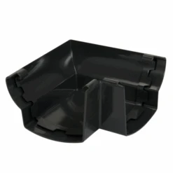 Angle Intérieur Nicoll Pour Gouttière - Angle 90° - Longueur 169 Mm - À Coller - Techtan - Gris Anthracite