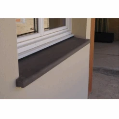 Appui De Baie Monolithe Isolé Terreal APM35 Anthracite - 34,5 CM X 10 CM X 0,68 M